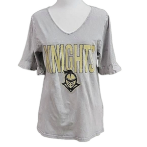 GAMEDAY COUTURE UCF KNIGHTS WOMENS GREY SHIRT SIZE MEDIUM